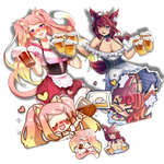 Waifus on Tap Vol. 1 Complete Sticker Set [Limited]